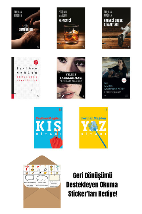Everest Yayınları Perihan Mağden 8 Kitap Set + Okuma Sticker'Ları