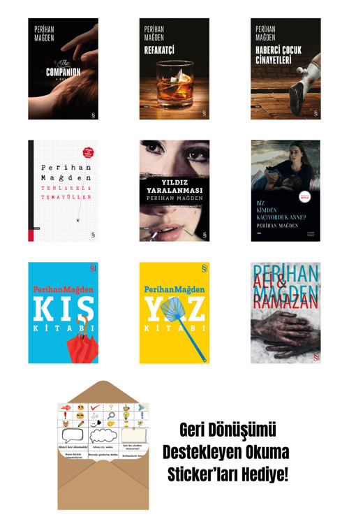 Everest Yayınları Perihan Mağden 9 Kitap Set + Okuma Sticker'Ları