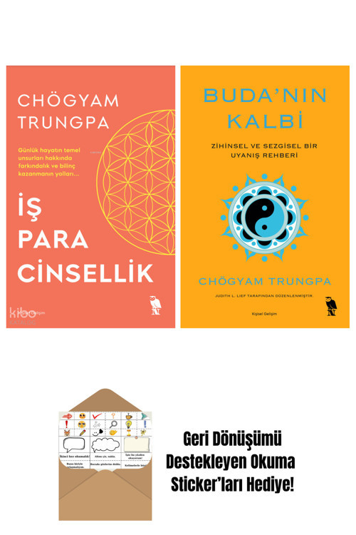 Epsilon Yayınevi Chögyam Trungpa 2 Kitap Seti + Okuma Sticker'Ları