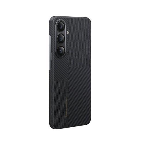 Galaxy S25 Plus Kılıf M-Safe Şarj Uyumlu Karbon Fiber Montage Armorair Kevlar Kapak Siyah