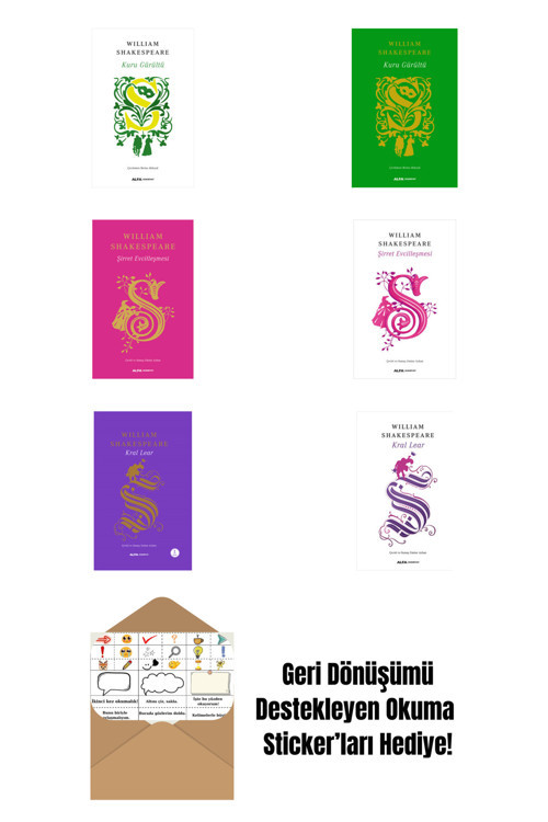Alfa Yayıncılık William Shakespeare 6 Kitap Set + Okuma Sticker'Ları