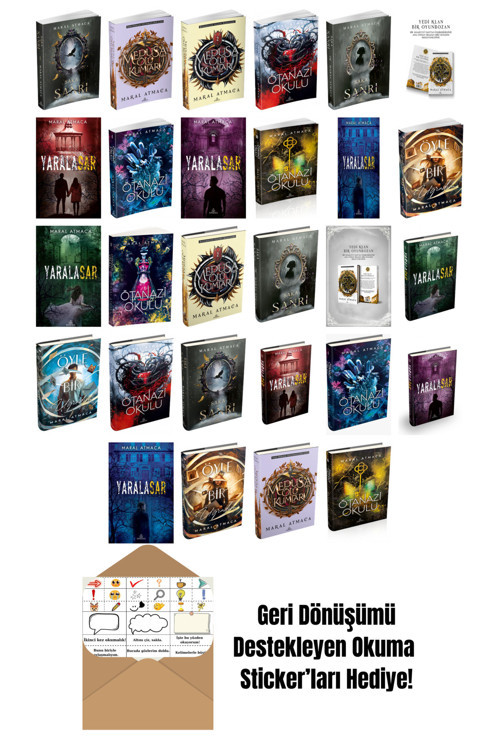 Ephesus Yayınları Maral Atmaca 28 Kitap Seti + Okuma Sticker'Ları