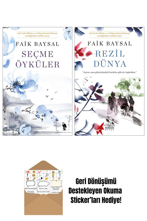 Epsilon Yayınevi Faik Baysal 2 Kitap Seti + Okuma Sticker'Ları