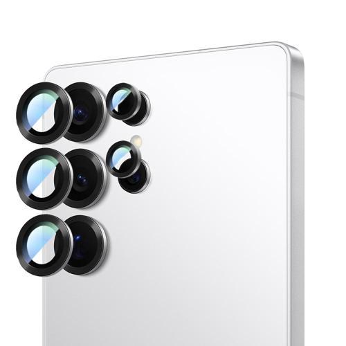 Galaxy S25 Ultra Uyumlu Alloy Serisi Oleofobik Anti Reflective Kamera Lens Koruyucu Gümüş