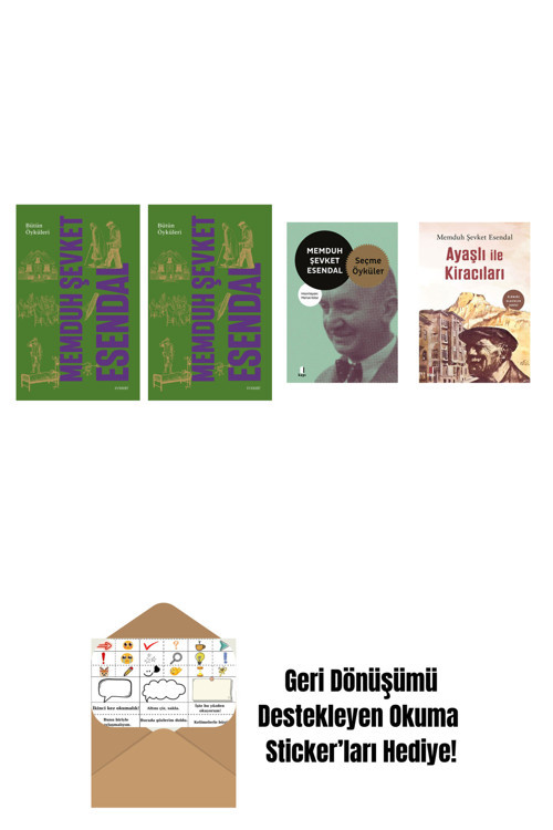 Everest Yayınları Memduh Şevket Esendal 4 Kitap Set + Okuma Sticker'Ları