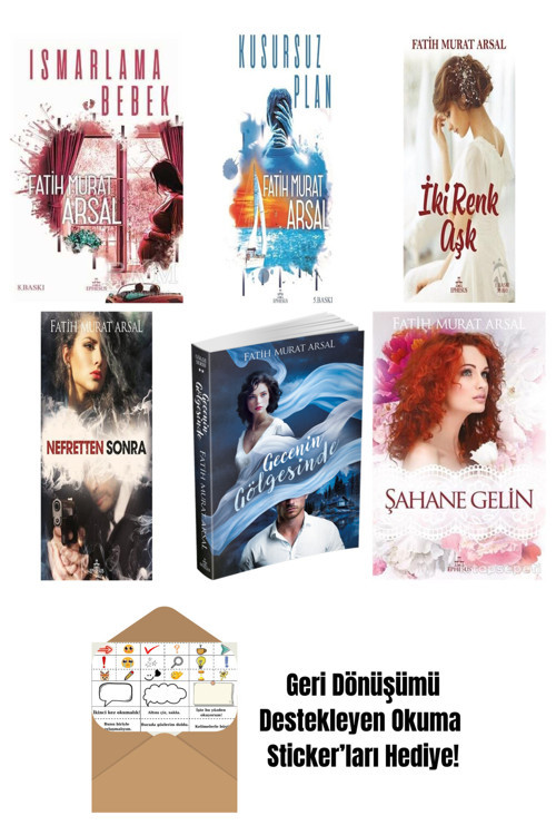 Ephesus Yayınları Fatih Murat Arsal 6 Kitap Seti + Okuma Sticker'Ları