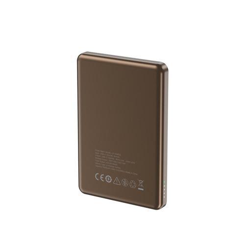 Lp-Pw003 Ultra İnce Hızlı Şarj Özellikli Wireless Powerbank 5000Mah 15W Gold