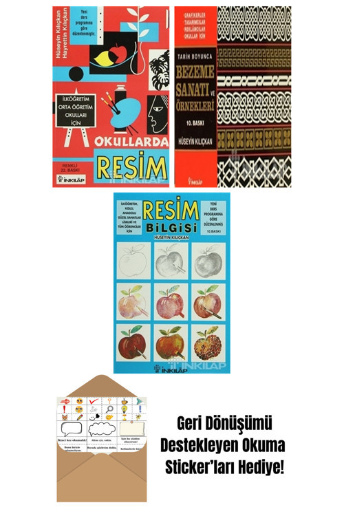 İnkılap Kitabevi Yayınevi Hüseyin Kılıçkan 3 Kitap Seti + Okuma Sticker'Ları