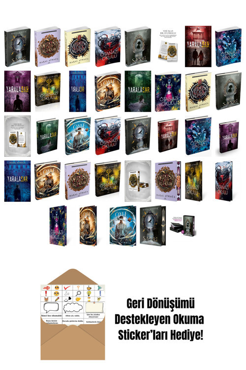 Ephesus Yayınları Maral Atmaca 37 Kitap Seti + Okuma Sticker'Ları
