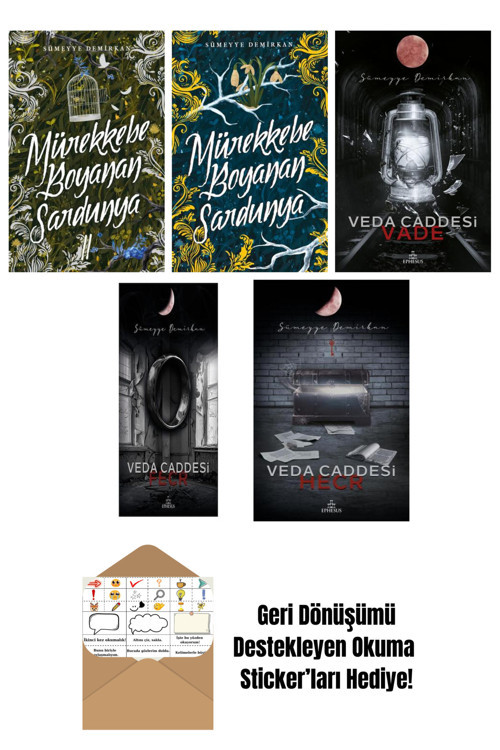 Ephesus Yayınları Sümeyye Demirkan 5 Kitap Seti + Okuma Sticker'Ları