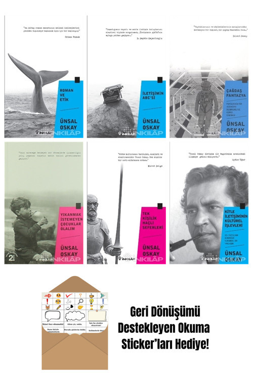 İnkılap Kitabevi Yayınevi Ünsal Oskay 6 Kitap Seti + Okuma Sticker'Ları