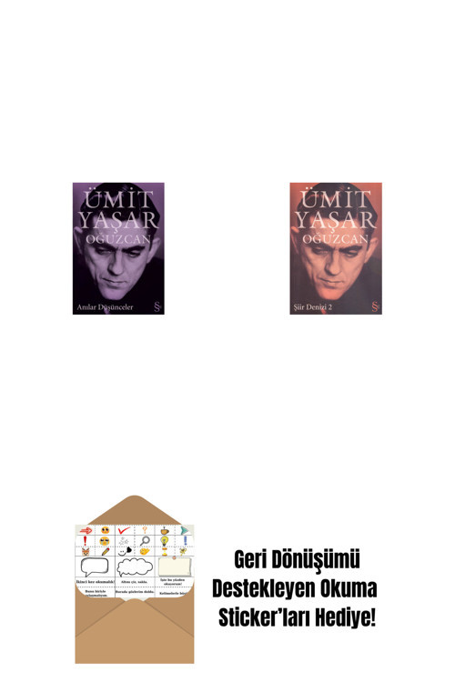 Everest Yayınları Anılar Düşünceler + Şiir Denizi 2 + Okuma Sticker'Ları