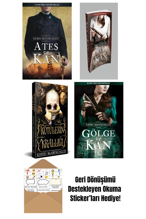 Ephesus Yayınları Kerri Maniscalco 4 Kitap Seti + Okuma Sticker'Ları