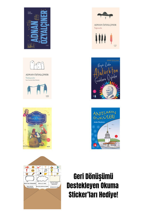 Alfa Yayıncılık Adnan Özyalçıner 6 Kitap Set + Okuma Sticker'Ları