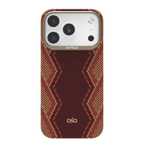 İphone 17 Pro Max Uyumlu Kılıf M-Safe Şarj Özellikli Aramid Skin Bionic Serisi Kapak Kırmızı