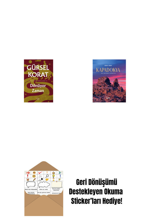 Everest Yayınları Dönüyor Zaman + Kapadokya (Ciltli) + Okuma Sticker'Ları