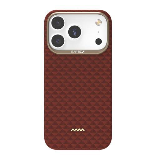 İphone 17 Pro Max Uyumlu Kılıf M-Safe Şarj Özellikli Aramid Skin Origin Serisi Kapak Kırmızı