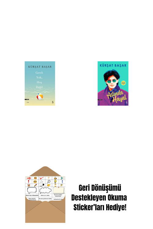 Everest Yayınları Gerek Yok, Hoş Değil + Aslında Hayal + Okuma Sticker'Ları