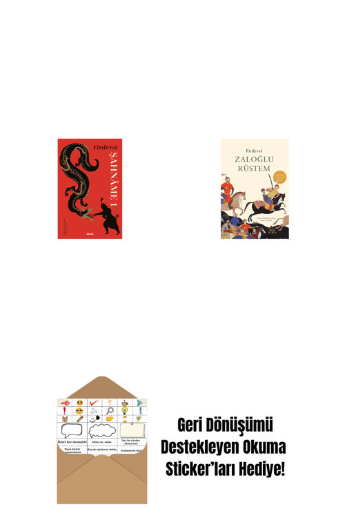Alfa Yayıncılık Şahnâme 1 (Ciltli) + Zaloğlu Rüstem + Okuma Sticker'Ları