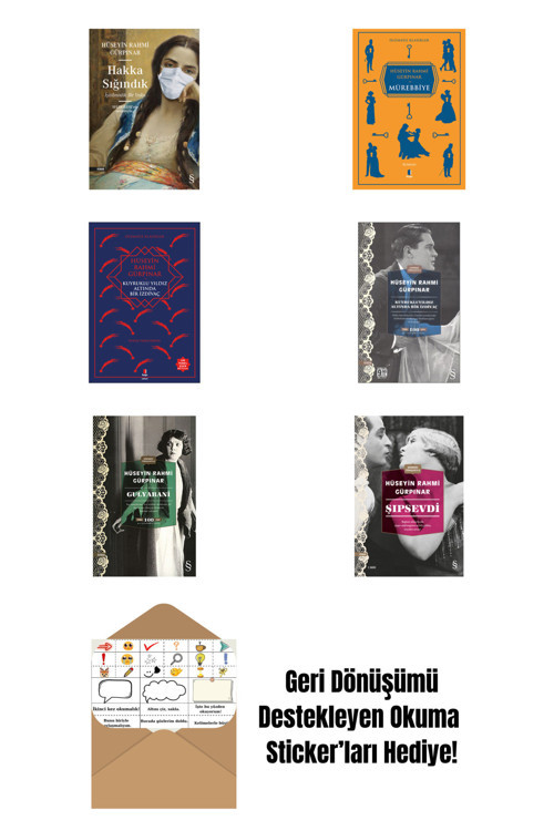 Everest Yayınları Hüseyin Rahmi Gürpınar 6 Kitap Set + Okuma Sticker'Ları