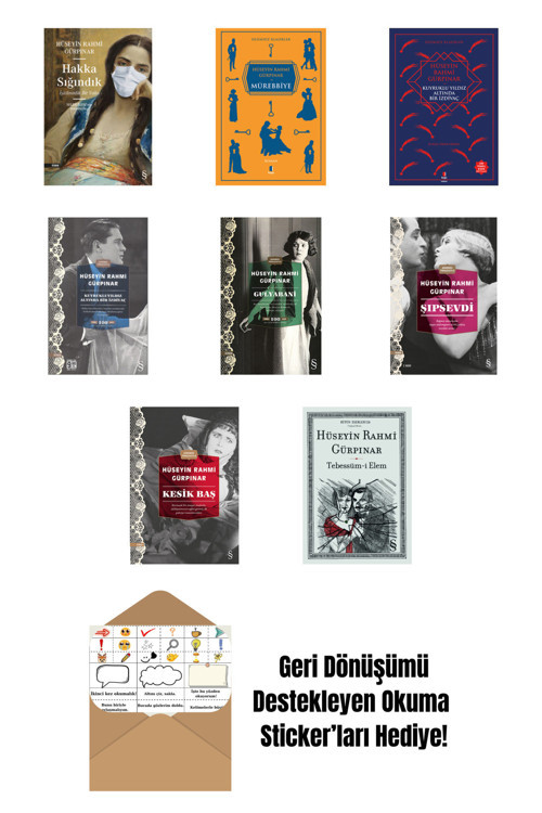 Everest Yayınları Hüseyin Rahmi Gürpınar 8 Kitap Set + Okuma Sticker'Ları