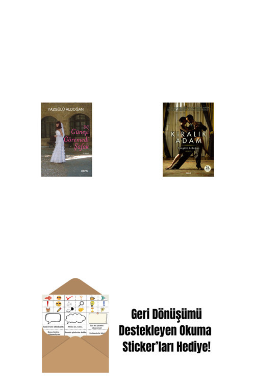 Alfa Yayıncılık Ve Güneşi Göremedi Şafak + Kiralık Adam + Okuma Sticker'Ları