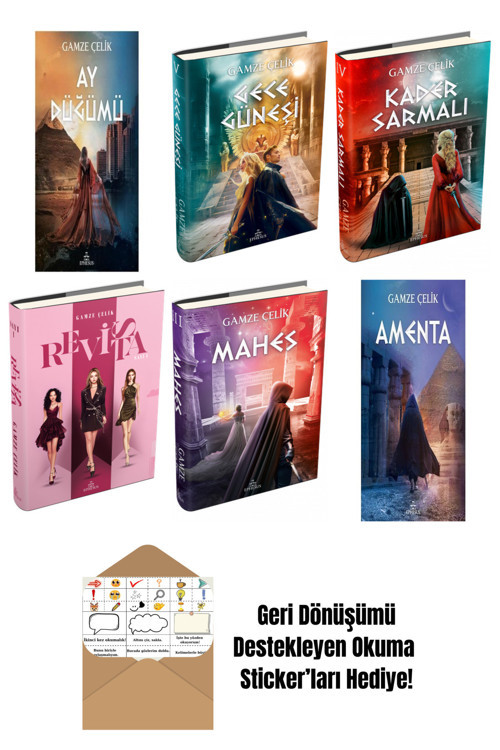 Ephesus Yayınları Gamze Çelik 6 Kitap Seti + Okuma Sticker'Ları