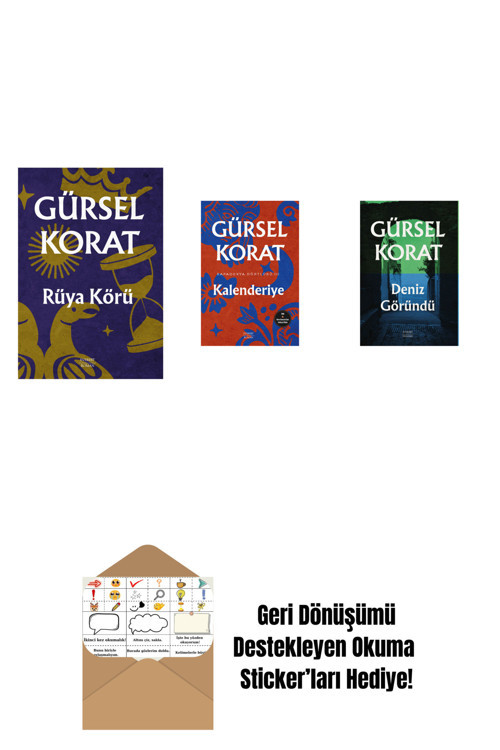 Everest Yayınları Rüya Körü + Kalenderiye + Deniz Göründü + Okuma Sticker'Ları