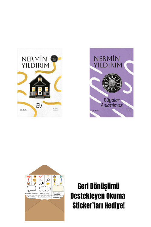 Everest Yayınları Ev (Ciltli) + Rüyalar Anlatılmaz (Ciltli) + Okuma Sticker'Ları