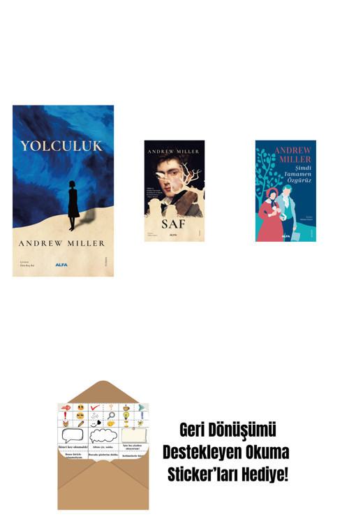 Alfa Yayıncılık Yolculuk + Saf + Şimdi Tamamen Özgürüz + Okuma Sticker'Ları