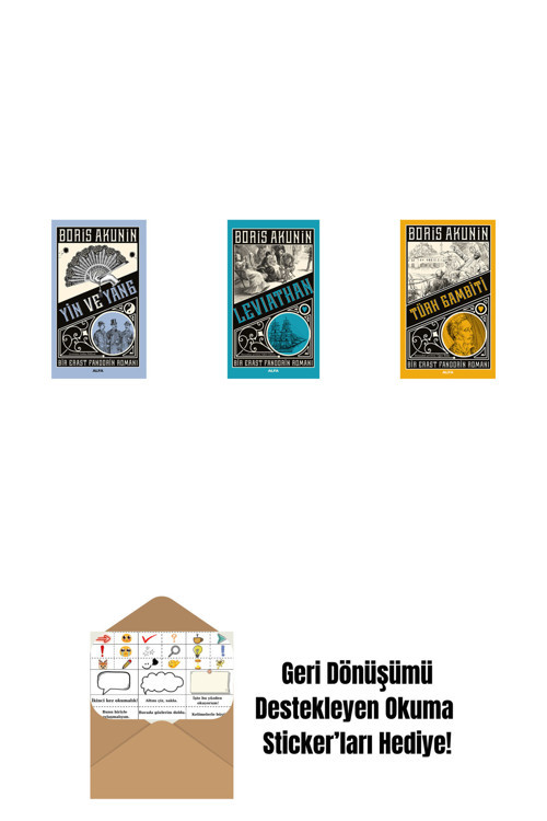 Alfa Yayıncılık Yin Ve Yang + Leviathan + Türk Gambiti + Okuma Sticker'Ları