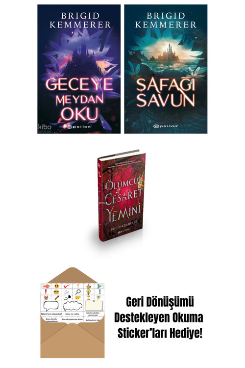Epsilon Yayınevi Brigid Kemmerer 3 Kitap Seti + Okuma Sticker'Ları