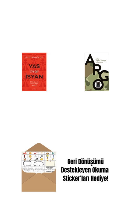 Alfa Yayıncılık Yas Değil İsyan + Asker Argosu Sözlüğü + Okuma Sticker'Ları