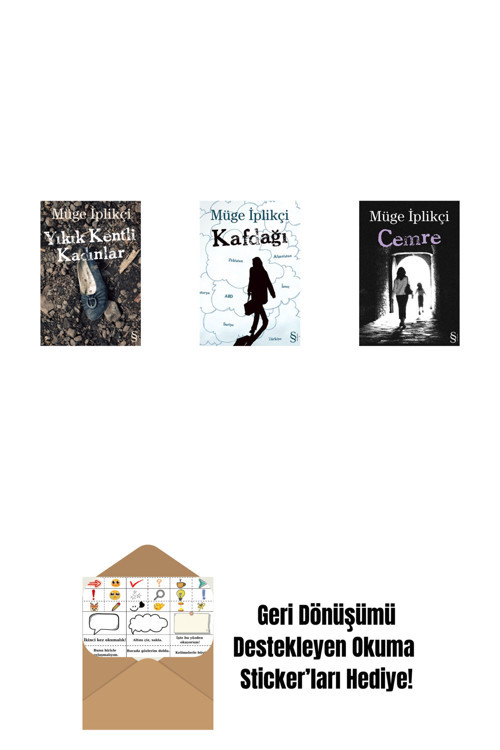 Everest Yayınları Yıkık Kentli Kadınlar + Kafdağı + Cemre + Okuma Sticker'Ları