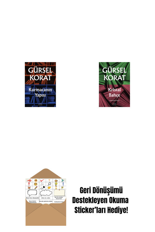Everest Yayınları Kurmacanın Yapısı + Kristal Bahçe + Okuma Sticker'Ları