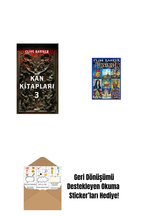 Alfa Yayıncılık Kan Kitapları 3 + Abarat + Okuma Sticker'Ları