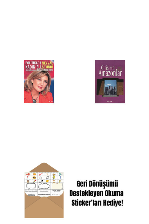 Alfa Yayıncılık Politikada Kadın Eli + Girişimci Amazonlar + Okuma Sticker'Ları