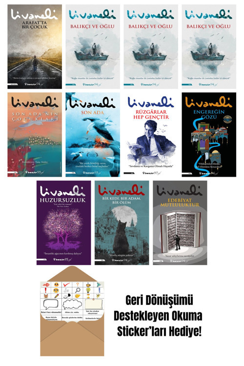 İnkılap Kitabevi Yayınevi Zülfü Livaneli 11 Kitap Seti + Okuma Sticker'Ları