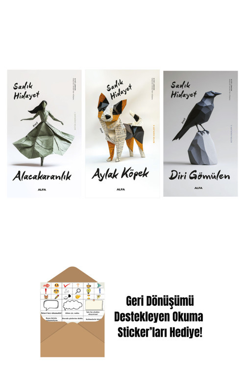 Alfa Yayıncılık Alacakaranlık + Aylak Köpek + Diri Gömülen + Okuma Sticker'Ları
