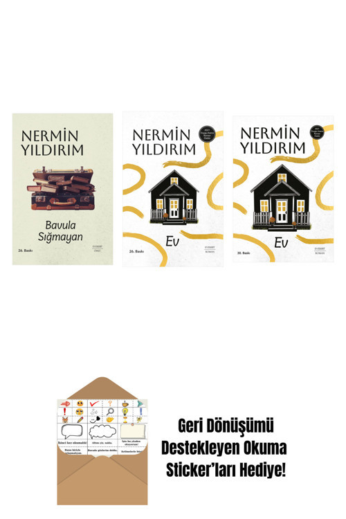 Everest Yayınları Bavula Sığmayan (Ciltli) + Ev (Ciltli) + Ev + Okuma Sticker'Ları