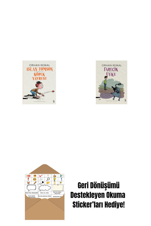 Everest Yayınları Aslan Tomson - Köpek Yavrusu + Farecik Uyku + Okuma Sticker'Ları