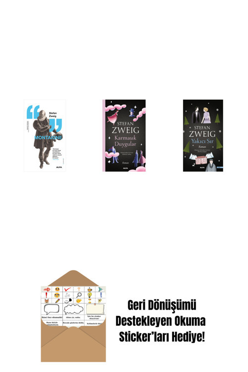 Alfa Yayıncılık Montaigne + Karmaşık Duygular + Yakıcı Sır + Okuma Sticker'Ları