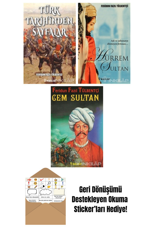 İnkılap Kitabevi Yayınevi Feridun Fazıl Tülbentçi 3 Kitap Seti + Okuma Sticker'Ları
