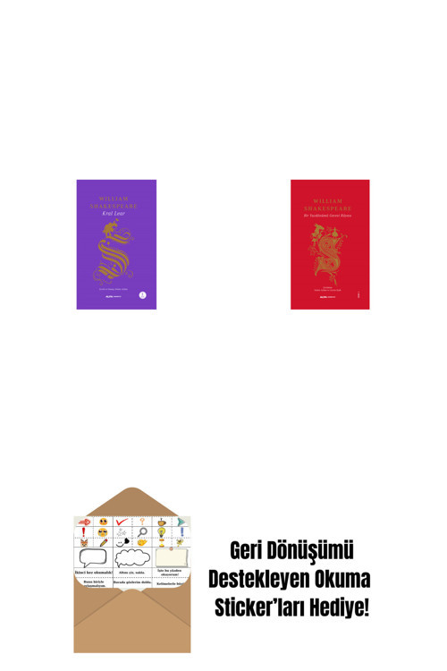 Alfa Yayıncılık Kral Lear (Ciltli) + Fırtına + Okuma Sticker'Ları