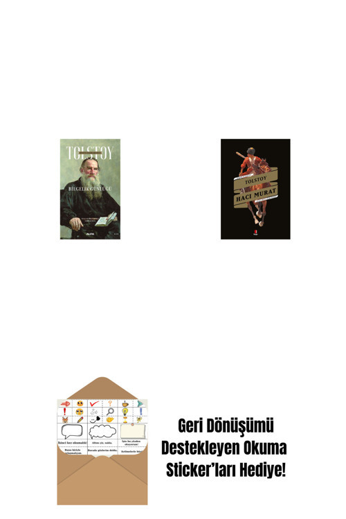 Alfa Yayıncılık Tolstoy Bütün Eserleri 16 + Hacı Murat + Okuma Sticker'Ları