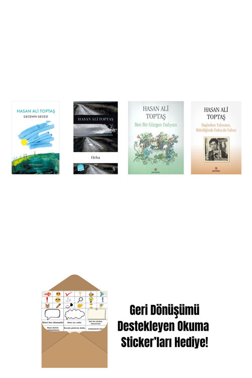 Everest Yayınları Hasan Ali Toptaş 4 Kitap Set + Okuma Sticker'Ları
