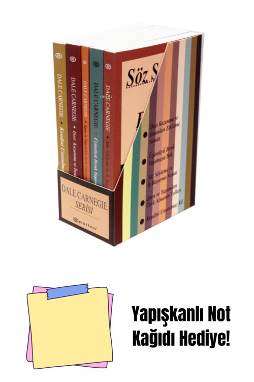 Epsilon Yayınevi Dale Carnegie Seti 5 Kitap Set + Yapışkanlı Not Kağıdı