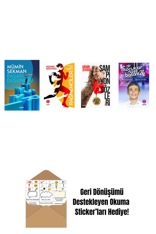 Alfa Yayıncılık Mümin Sekman 4 Kitap Set + Okuma Sticker'Ları