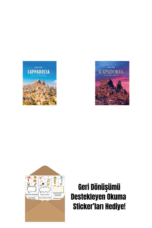 Everest Yayınları Cappadocia (Ciltli) + Kapadokya (Ciltli) + Okuma Sticker'Ları