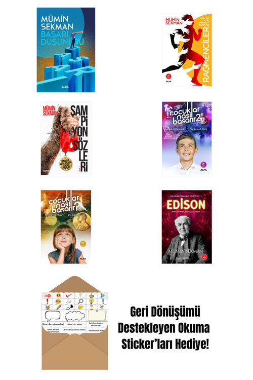 Alfa Yayıncılık Mümin Sekman 6 Kitap Set + Okuma Sticker'Ları